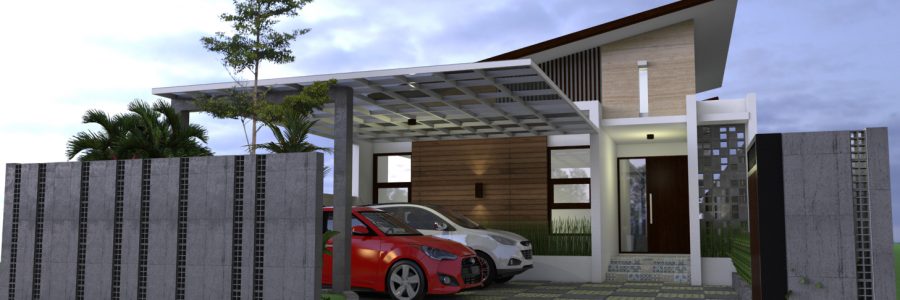 PROJECT 16 DESAIN RUMAH 1 LANTAI BERUKURAN 8X32 M