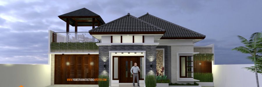 PROJECT 5 DESAIN RUMAH TROPIS BERUKURAN 12 x 22 M, 3 KAMAR TIDUR.